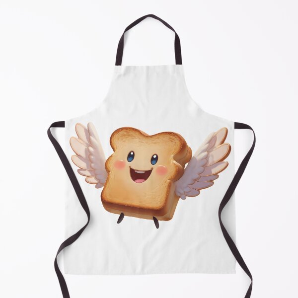 Item preview, Flying Toast of Happiness – Cute Kawaii Angel Bread Sticker designed and sold by KateVil.