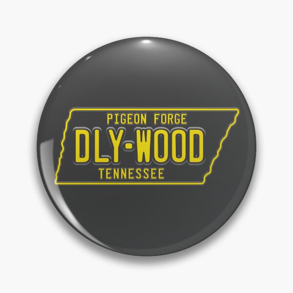 Item preview, DLY-WOOD License Plate (Yellow on Dark) designed and sold by Justin Ellis.