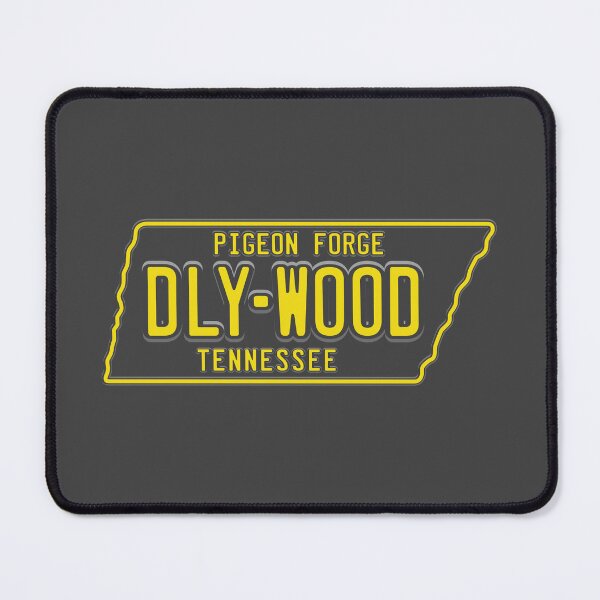 Item preview, DLY-WOOD License Plate (Yellow on Dark) designed and sold by Justin Ellis.