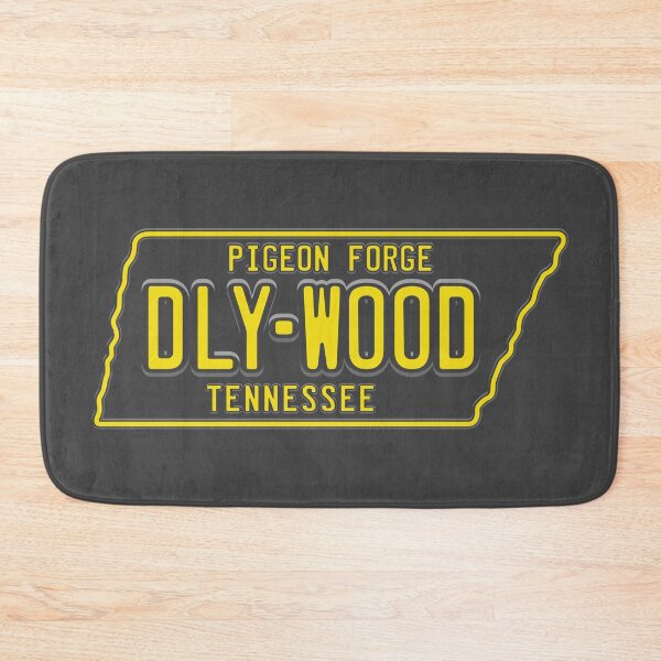 Item preview, DLY-WOOD License Plate (Yellow on Dark) designed and sold by Justin Ellis.