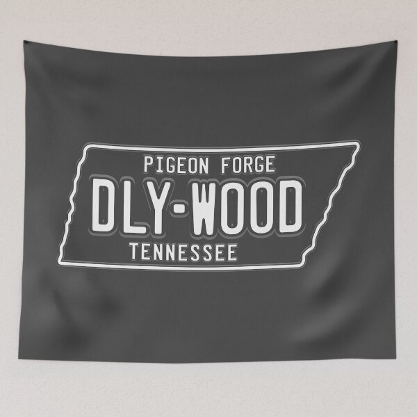 Item preview, DLY-WOOD License Plate (White on Dark) designed and sold by Justin Ellis.