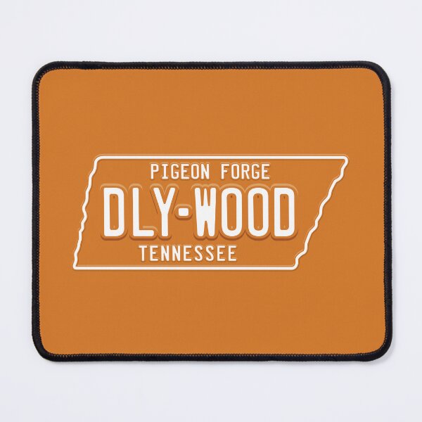 Item preview, DLY-WOOD License Plate (Orange and White) designed and sold by Justin Ellis.