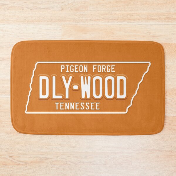 Item preview, DLY-WOOD License Plate (Orange and White) designed and sold by Justin Ellis.