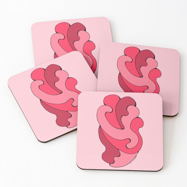 Item preview, Embracing Curves (Pink and Red) designed and sold by Azure Lion Productions.