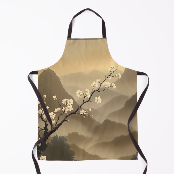 Item preview, Beautiful Asian winter landscape, fog, sakura designed and sold by Coolparrotgirl.