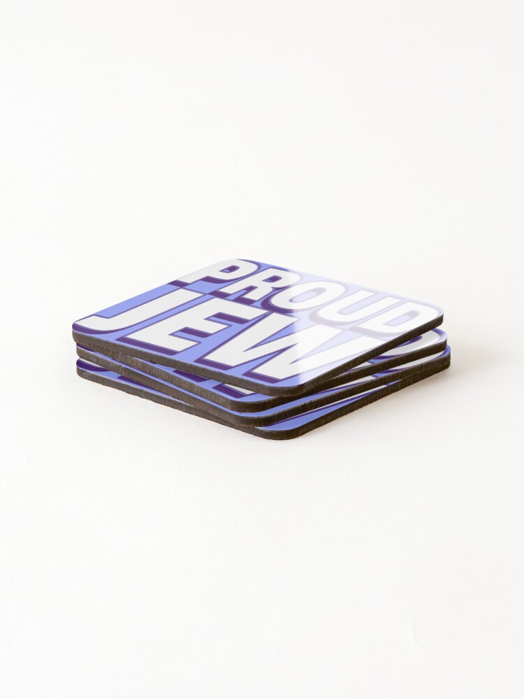Thumbnail 4 of 5, Coasters (Set of 4), Proud Jew designed and sold by RaspberryFairy.