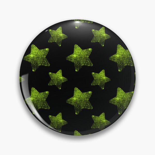 Aperçu de l'œuvre Green sparkling stars on a black background créée et vendue par Topmel.