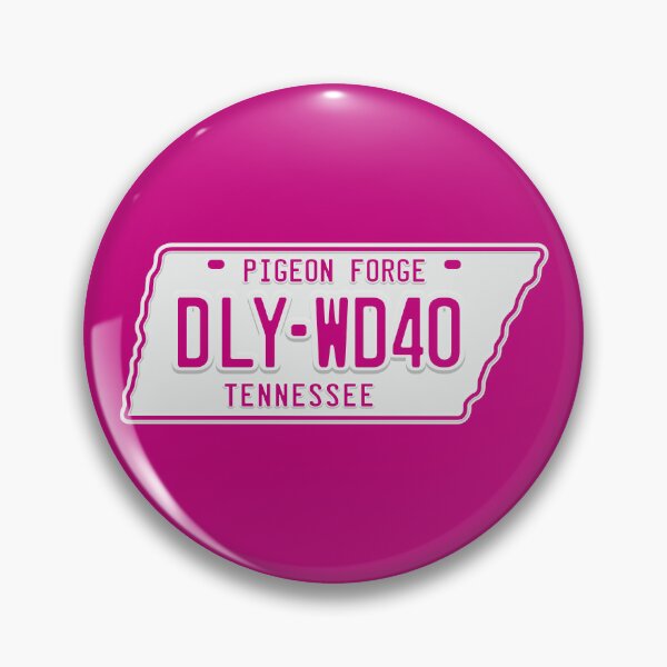 Item preview, DLY-WD40 License Plate (Pink and White - Dark) designed and sold by Justin Ellis.