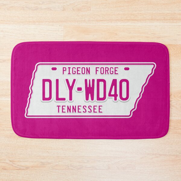 Item preview, DLY-WD40 License Plate (Pink and White - Dark) designed and sold by Justin Ellis.