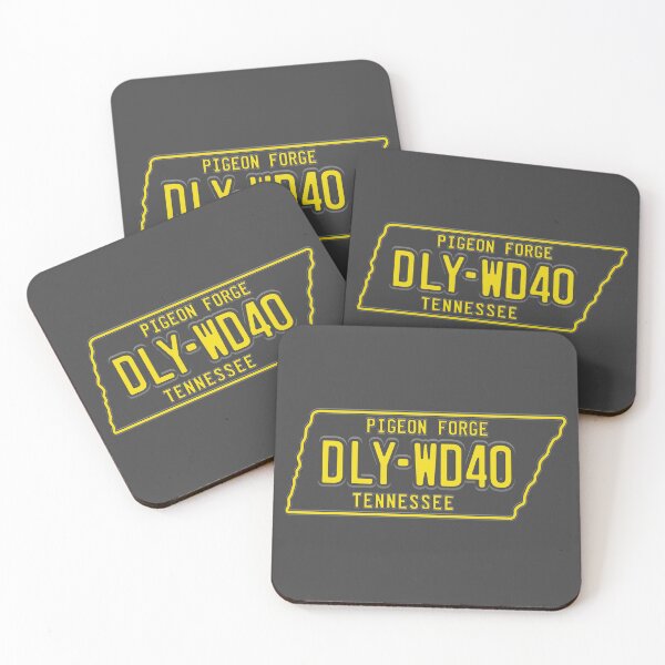 Item preview, DLY-WD40 License Plate (Yellow on Dark) designed and sold by Justin Ellis.