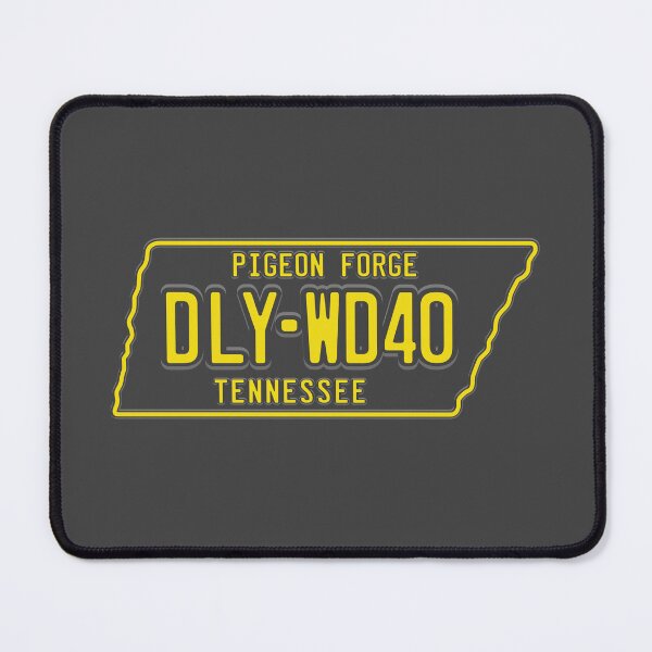 Item preview, DLY-WD40 License Plate (Yellow on Dark) designed and sold by Justin Ellis.