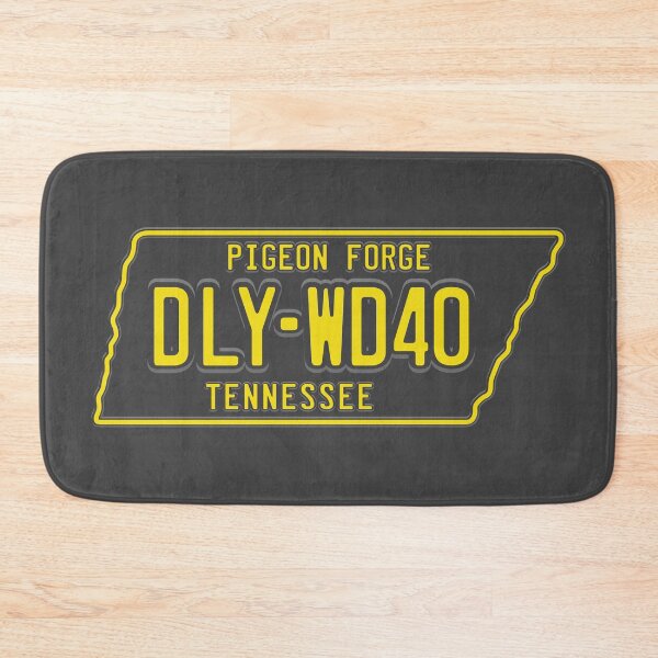 Item preview, DLY-WD40 License Plate (Yellow on Dark) designed and sold by Justin Ellis.