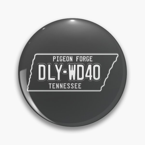 Item preview, DLY-WD40 License Plate (White on Dark) designed and sold by Justin Ellis.