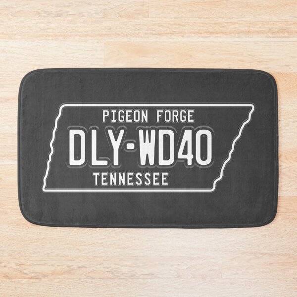 Item preview, DLY-WD40 License Plate (White on Dark) designed and sold by Justin Ellis.
