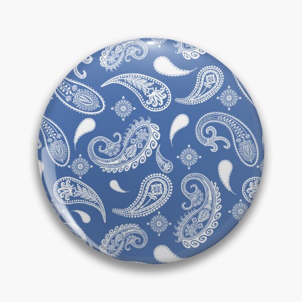 Item preview, Blue and White Paisley Pattern | Elegant Boho Floral Design designed and sold by Phat Dog Designs .