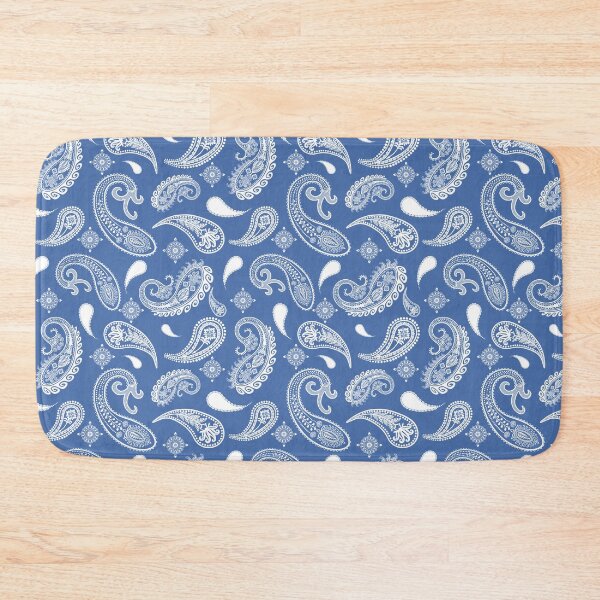Item preview, Blue and White Paisley Pattern | Elegant Boho Floral Design designed and sold by Phat Dog Designs .