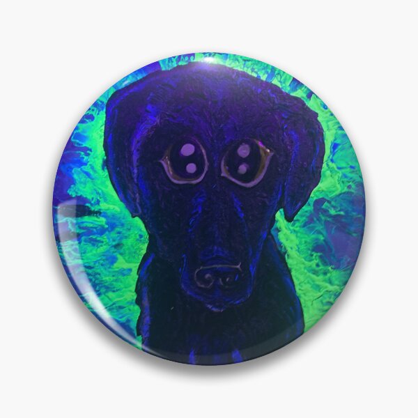 Item preview, Duke black labrador blacklight style designed and sold by PGKINART.