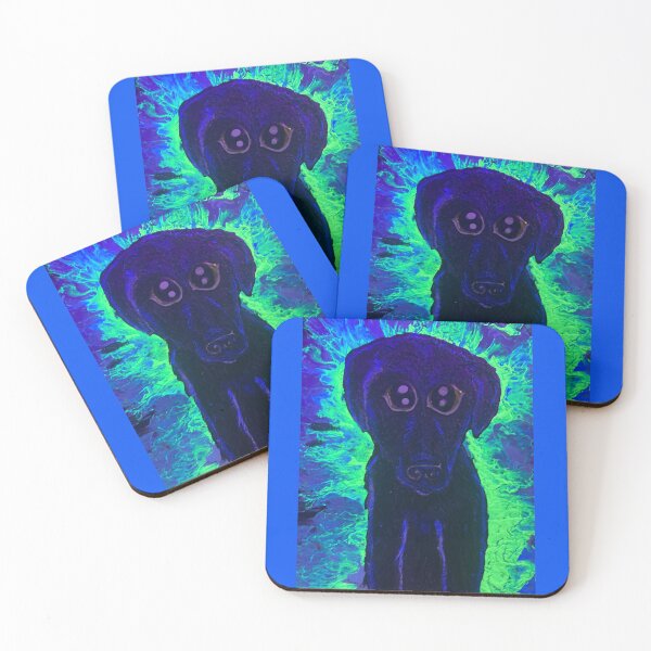 Item preview, Duke black labrador blacklight style designed and sold by PGKINART.