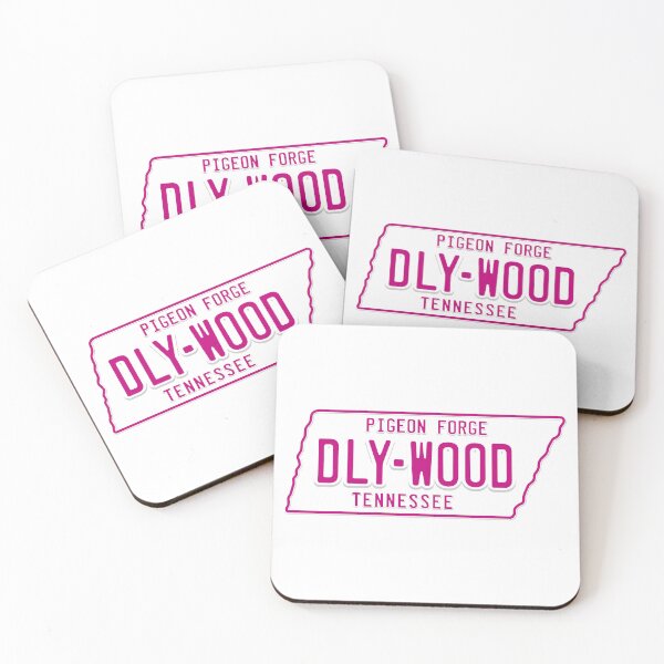 Item preview, DLY-WOOD License Plate (Pink and White - Light) designed and sold by Justin Ellis.