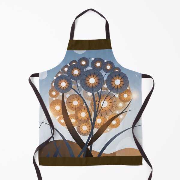 Item preview, Celestial Blooms: Orange & Blue Surreal Bouquet designed and sold by SOFTTIFY.