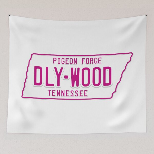 Item preview, DLY-WOOD License Plate (Pink and White - Light) designed and sold by Justin Ellis.