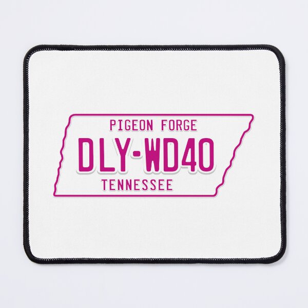 Item preview, DLY-WD40 License Plate (Pink and White - Light) designed and sold by Justin Ellis.