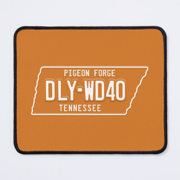 Item preview, DLY-WD40 License Plate (Orange and White) designed and sold by Justin Ellis.