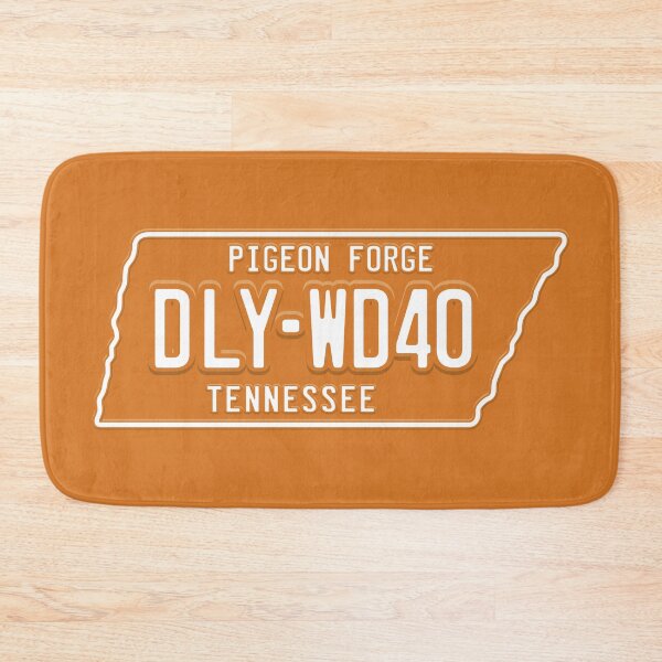 Item preview, DLY-WD40 License Plate (Orange and White) designed and sold by Justin Ellis.