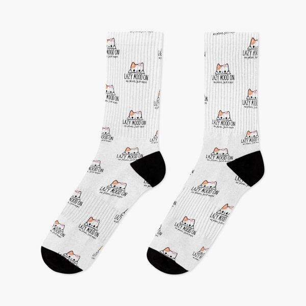 Item preview, Lazy Mood On – Cute Cat Typography Design designed and sold by Thrivy.