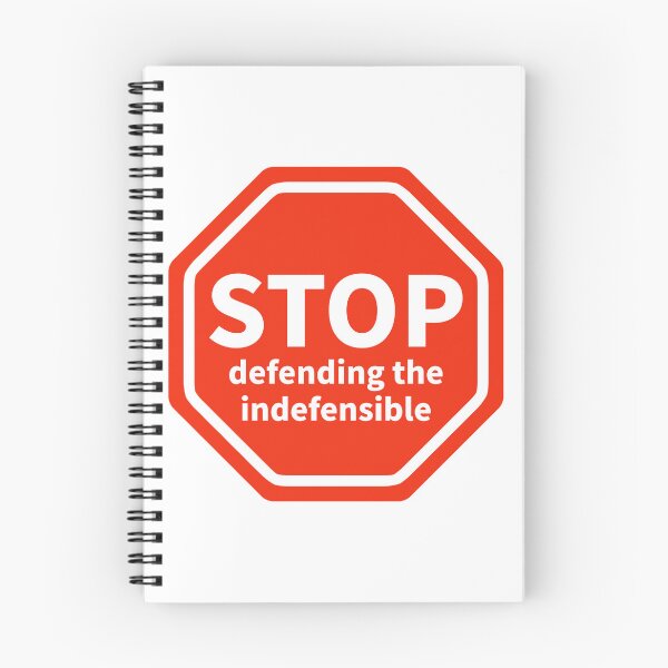 Item preview, Stop defending the indefensible  designed and sold by Rachel the Artist .
