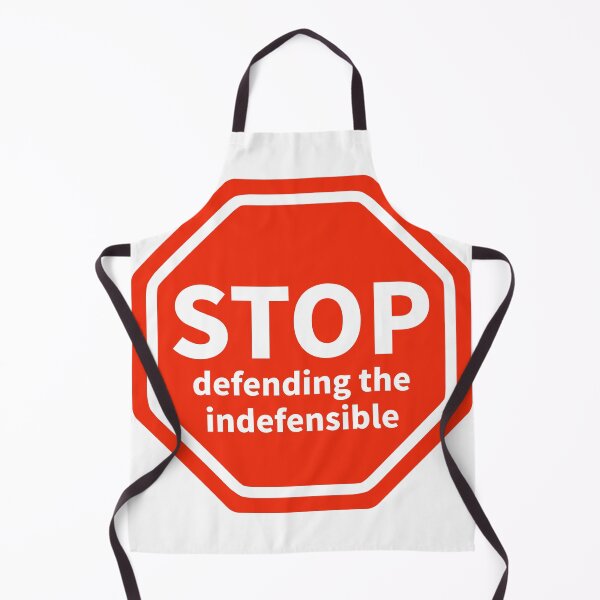 Item preview, Stop defending the indefensible  designed and sold by Rachel the Artist .