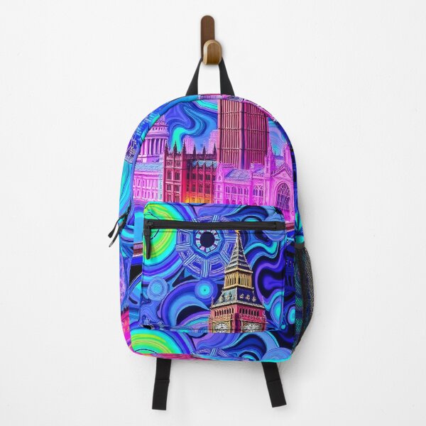 Item preview, London Landmarks in Psychedelic Sunset designed and sold by NelDean.