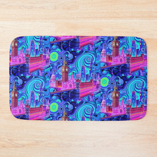 Item preview, London Landmarks in Psychedelic Sunset designed and sold by NelDean.