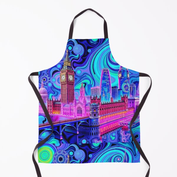 Item preview, London Landmarks in Psychedelic Sunset designed and sold by NelDean.