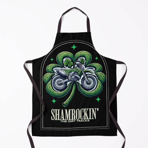 Item preview, Shamrockin' The Dirt Track St Patricks Day Shamrock Motorcycle Dirt Bike St Paddys Day Irish Motorbike designed and sold by CarantinedChaos.