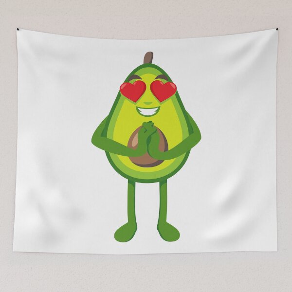 Item preview, JoyPixels™ Heart Eyes Avocado Emoji designed and sold by JoyPixels.