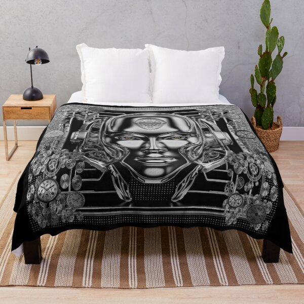 Item preview, Futuristic Steampunk Cyborg Humanoid designed and sold by Drone-tees.