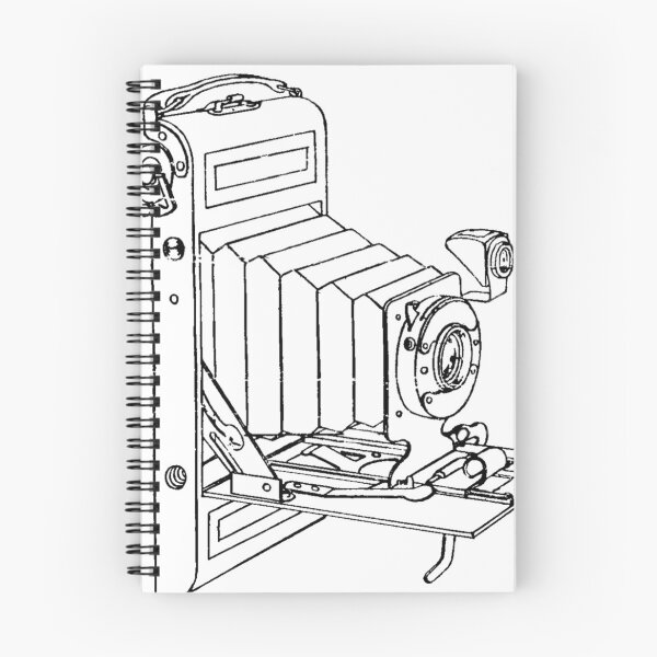 Item preview, Vintage Folding Film Camera Drawing designed and sold by Film Camera Nerds.