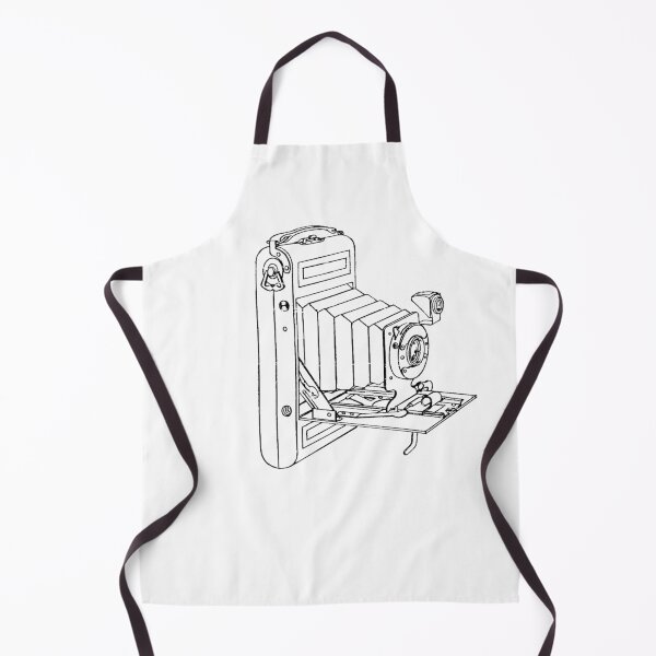 Item preview, Vintage Folding Film Camera Drawing designed and sold by Film Camera Nerds.