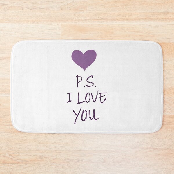 Item preview, Cute PS I Love You Script Heart designed and sold by Alex Songs.