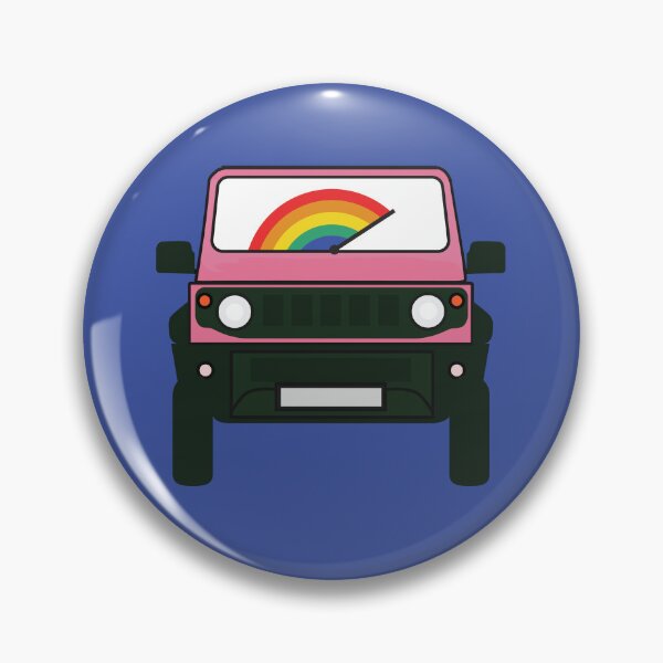 Item preview, Pink Jimny with Rainbow Windshield designed and sold by stoicjimny.