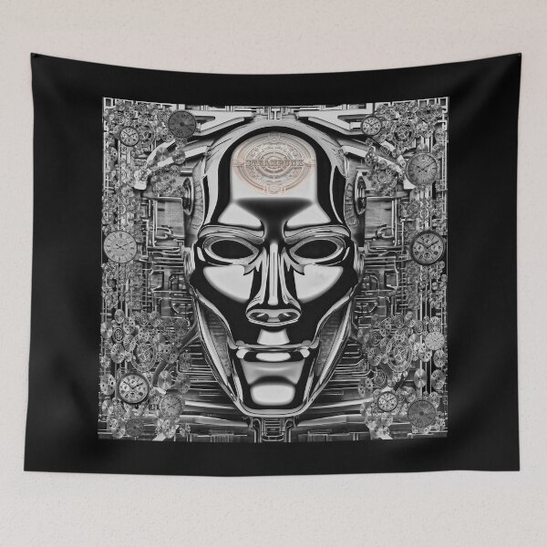 Item preview, Futuristic Steampunk Cyborg Humanoid designed and sold by Drone-tees.