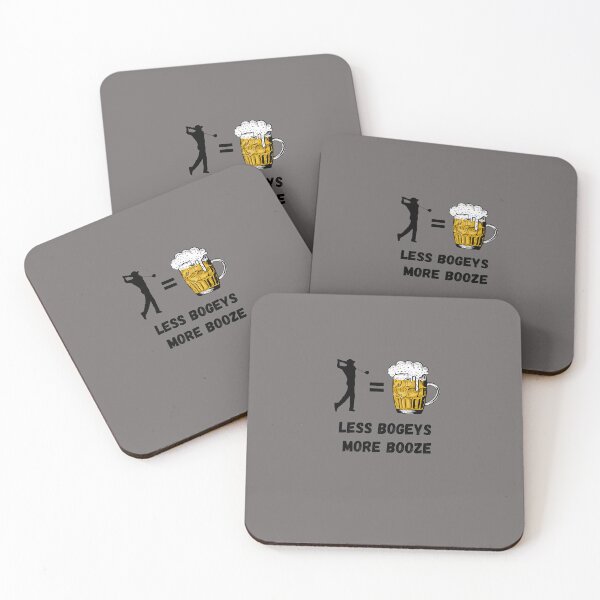 Item preview, Less Bogeys, More Booze bar golfing designed and sold by AIJNtees.