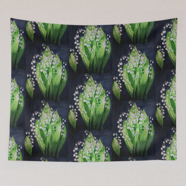 Item preview, Lily of the valley watercolour painting  designed and sold by esvb.
