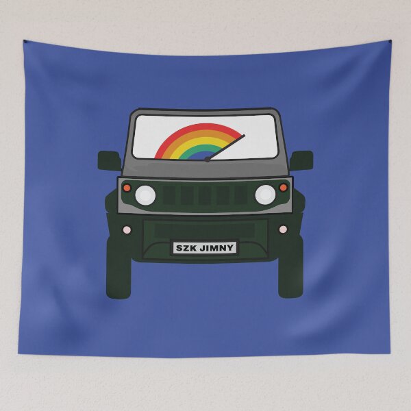 Item preview, Grey Jimny with Rainbow WIndshield designed and sold by stoicjimny.