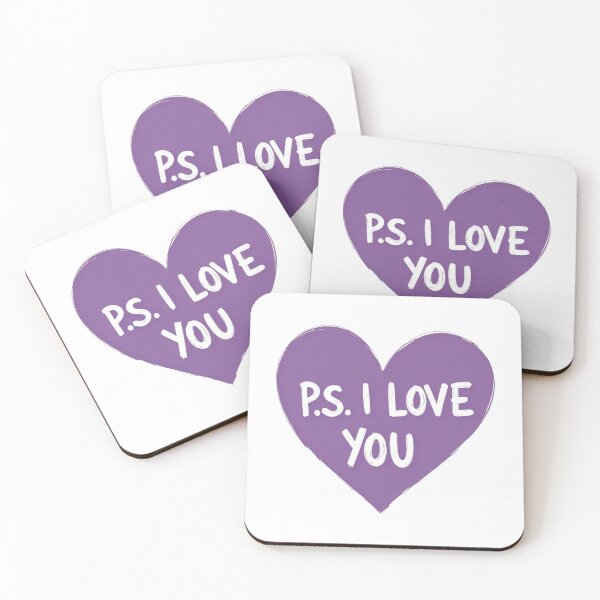 Item preview, P.S. I Love You Purple Heart designed and sold by Alex Songs.