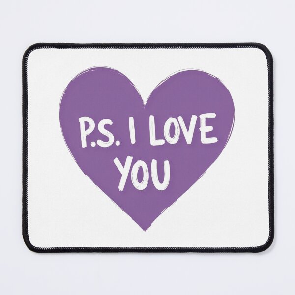 Item preview, P.S. I Love You Purple Heart designed and sold by Alex Songs.