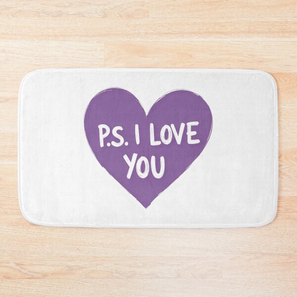 Item preview, P.S. I Love You Purple Heart designed and sold by Alex Songs.