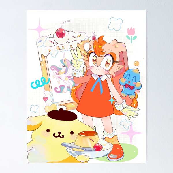 Item preview, Cream the rabbit and purin designed and sold by felineCO.