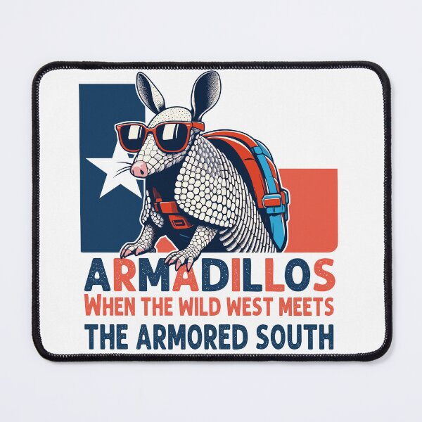 Item preview, Armadillos - Texas Armadillos: When the Wild West meets the Armored South. designed and sold by JessArty ⭐⭐⭐⭐⭐.